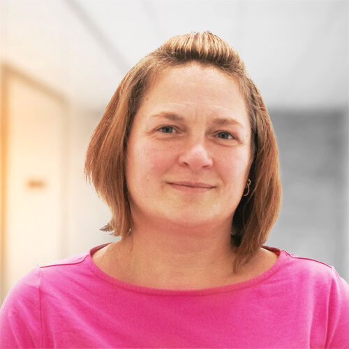 Portrait von Anastasia Grauer, Mitarbeiterin des Brustkrebszentrums am Maindreieck in der Klinik Kitzinger Land.