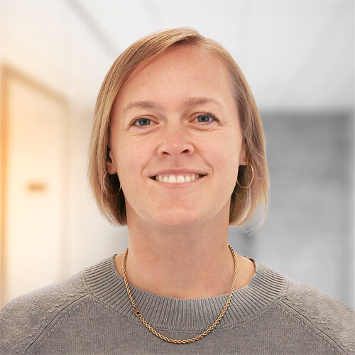 Portrait von Sonja Pfeifer, Mitarbeiterin des Brustkrebszentrums am Maindreieck in der Klinik Kitzinger Land.