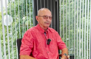 Portrait während eines Interviews von Eugen Reifenscheid.